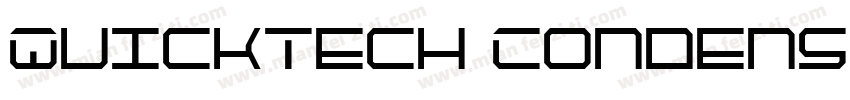 QuickTech Condensed Italic字体转换